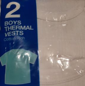 2 new thermal vests aged 7/8 yrs