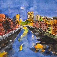 Dublin's fair city watercolour