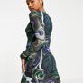 Marble print mesh dress Image 4
