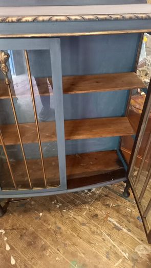Victorian glass cabinet