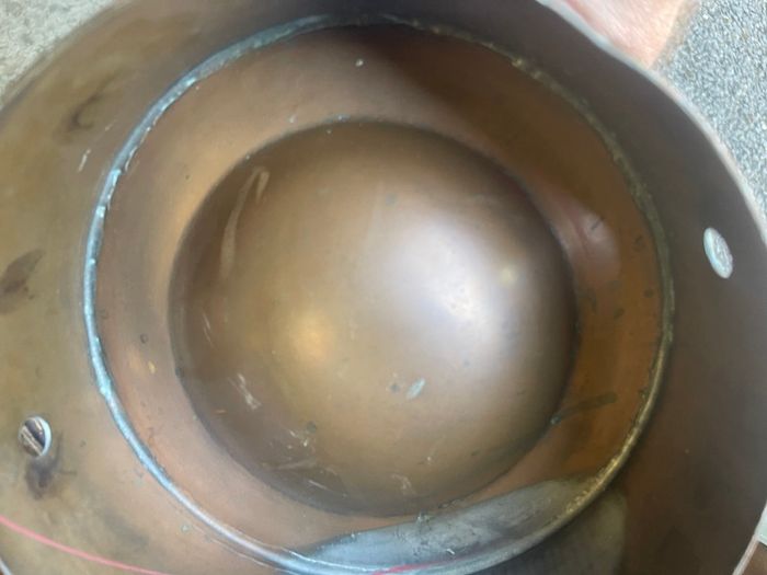 Copper coated milk churn
