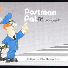 1994 Isle of Man Postman Pat Says "Mind how you go!" Miniature Sheet Commemorative Stamp Presentation Pack