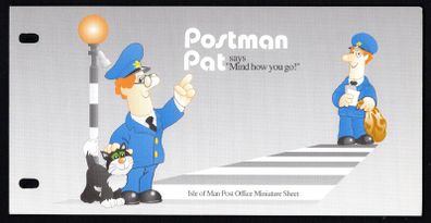 1994 Isle of Man Postman Pat Says "Mind how you go!" Miniature Sheet Commemorative Stamp Presentation Pack
