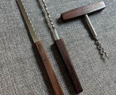 Vintage Teak-Handled Bar Tool Set (3 Pieces)