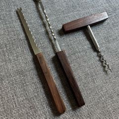Vintage Teak-Handled Bar Tool Set (3 Pieces)
