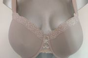 M&amp;S Beige underwired lightly padded bra size UK38E EU85F Postage included