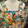 Vintage Pinafore summer dress abstract pattern Made in Ireland size Small Postage included Image 10