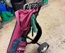 Set of Golf Clubs with Bag and Trolly