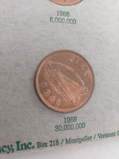 coin folder including full set of pennys including rare 1940