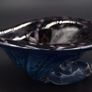 Vintage Mtarfa Glass Shell Bowl With Signature Image 2