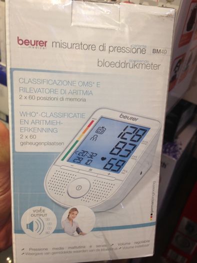 Blood Pressure Monitor with Arm Pad Speaking Type