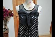Ladies AX PARIS Black dotty dress fully lined. Like new.