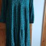 Bnwts Dunnes Green and black floral midi dress size M 12/14 Image 4