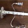Vintage Small 3 arm candelabra silver plate Image 6