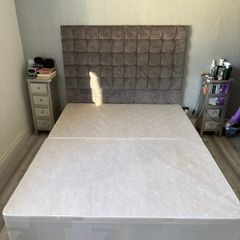 king size bed base & headboard
