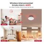 3 pack Mesh Smoke Detector 10 Years with Magnetic Holder, Networkable Fire Alarm with Photoelectric Sensor Image 2