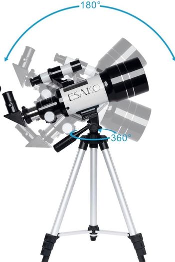 Telescope for Kids & Beginners 70mm Portable Astronomical Telescopes with Height Adjustable Tripod & Phone Adapter Gift for Christmas (FREE POSTAGE)