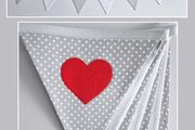 Rainbow Hearts Bunting