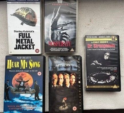VHS Films x 5 Listed Below, 5 euro each or 20 quid the lot