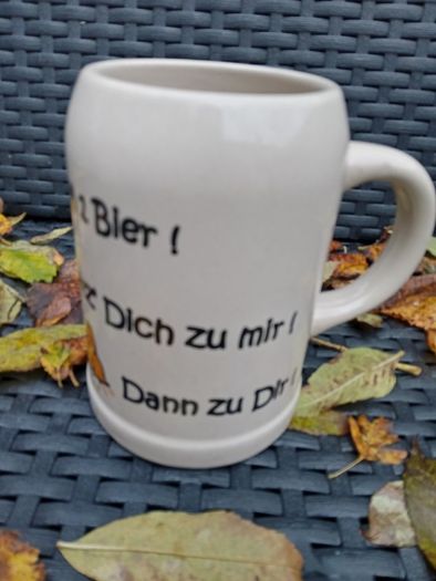 German Stein, Funny Saying