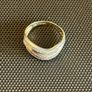 Ladies 9ct Gold Diamond Ring yellow white and rose gold top Image 4