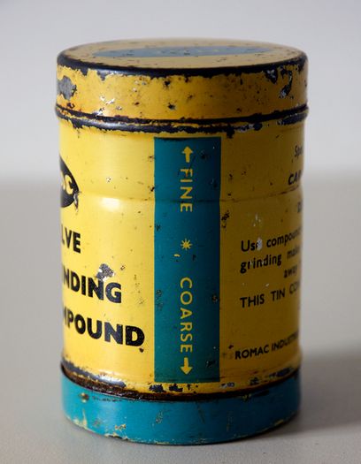 Vintage Romac Valve Grinding Compund Tin
