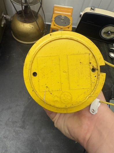 Vintage Amber Roadworks Warning Lamp