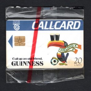 1994 Ireland 20 unit Guinness Toucan (Gemplus GEM1) Callcard New in Packaging Notes important dates for World Cup'94. Telecom Eireann card number 1062