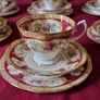 Antique 21 Piece Royal Albert Lady Hamilton Bone China Tea Set For 6 Person Setting Made In England Image 2