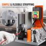 220v Wire Stripping Machine 1.5-25mm Cable Stripper 180W 60ft/min 3 Feeding Holes Wire Peeler Scrap Copper Recycle Image 4