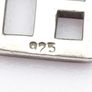 Vintage 925 Silver Geometric Pendant Image 4