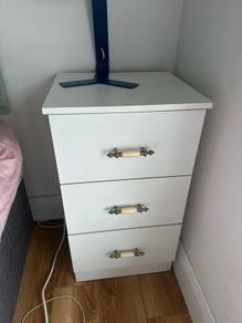 White  Bedside Table