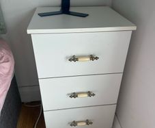 White  Bedside Table