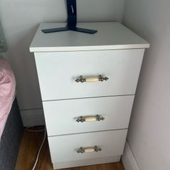 White  Bedside Table