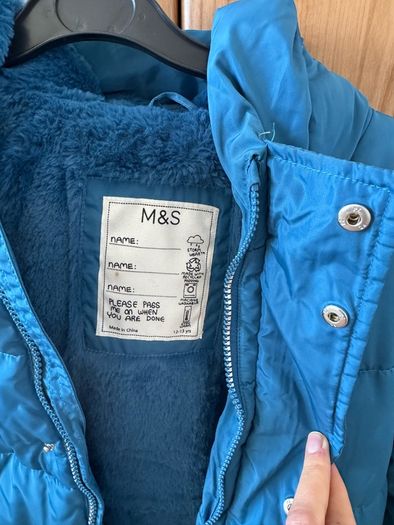 M&S Kids  boys girls winter jacket 12-13 years (158cm)