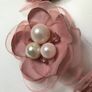 Blush pink decorative floral necklace Image 2