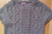 Grey Warm Dress.  Age 7-8