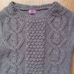 Grey Warm Dress.  Age 7-8
