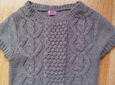 Grey Warm Dress.  Age 7-8