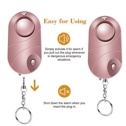 Personal alarm keychain - new