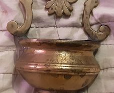 household holy water font made of brass