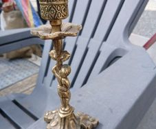 vintage brass candle holder