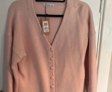 NWT Dunnes Stores ladies dusty pink cardigan
