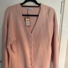NWT Dunnes Stores ladies dusty pink cardigan