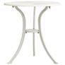 3 Piece Bistro Set Cast Aluminium White Image 4