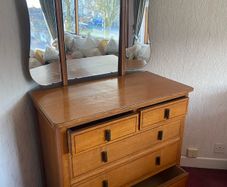 chest of drawers with mirror