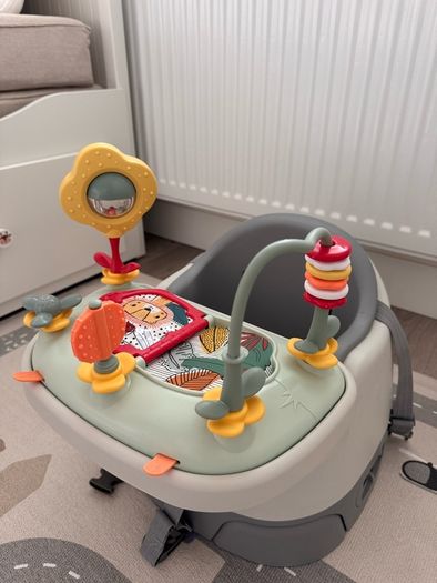 Mamas & Papas Bug 3in1 Floor Booster Seat with Activity Tray Pebble Grey
