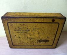 Wills Gold Flake Tin Hinged 2 Tier