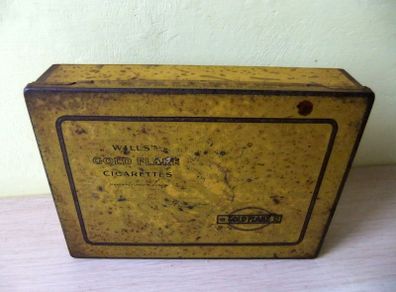 Wills Gold Flake Tin Hinged 2 Tier