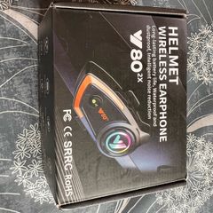 V80 2X Motorcycle Helmet Bluetooth Intercom Brand New